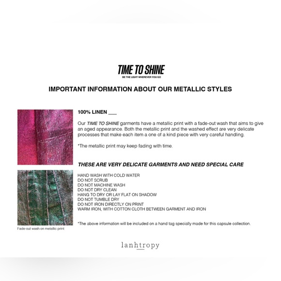 Metallic Coated Linen Tank - Picture 5 of 9